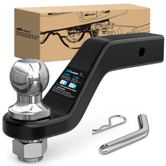 Nilight forged trailer hitch mount with 2-5/16 inch ball for strong towing