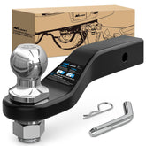 Nilight forged trailer hitch mount in 2in receiver enables heavy-duty towing.
