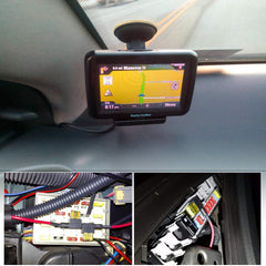Nilight fuse taps installed in a vehicle for powering accessories safely.