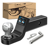 Nilight Fusion hitch mount front view, rugged build for reliable towing.