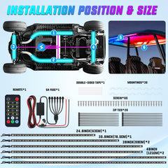 Nilight kit includes controller box and remote for customization
