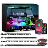 Nilight golf cart underbody light strip for bright nighttime visibility and stylish accents.