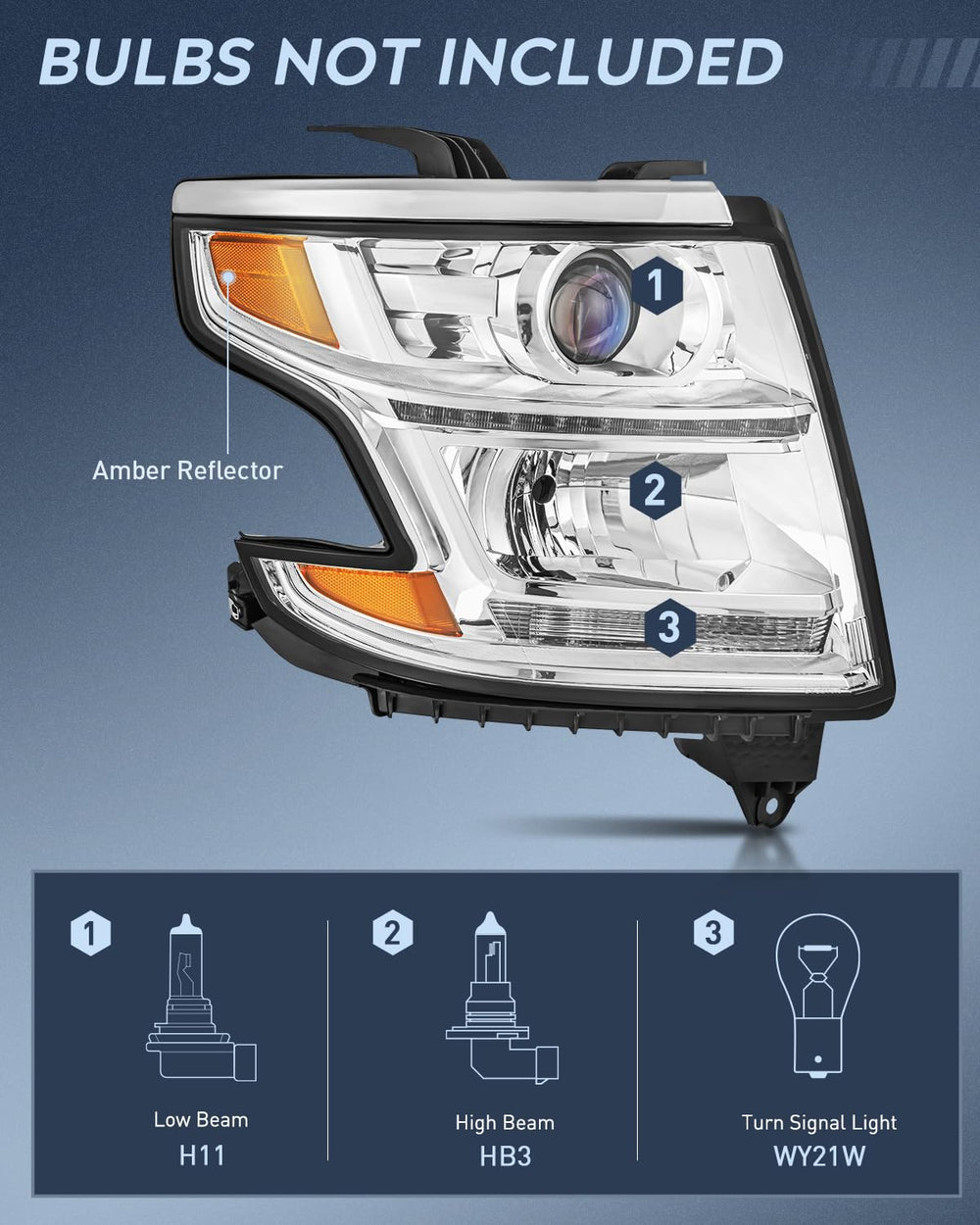 Nilight amber reflector close-up highlights signaling for day and night