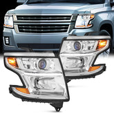 Nilight headlight assembly front view with chrome housing for enhanced curb appeal and visibility
