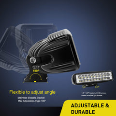 Nilight heat sink aluminum design keeps temps in check during long drives.