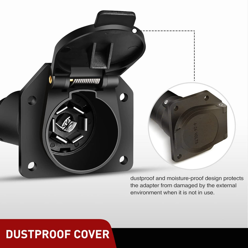 Nilight heavy-duty plastic construction resists rust and weathering