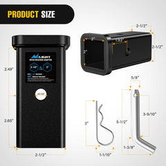 Nilight adapter with concave-groove design for smoother hitch insertion