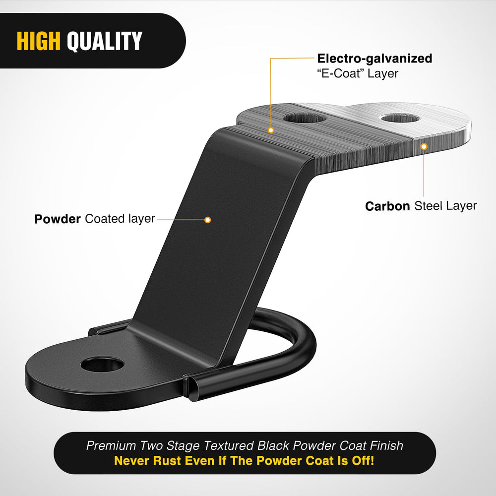 Nilight hitch with 3/4 inch ball hole for secure trailer mounting.