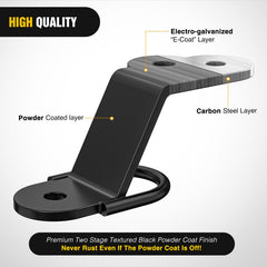 Nilight hitch with 3/4 inch ball hole for secure trailer mounting.