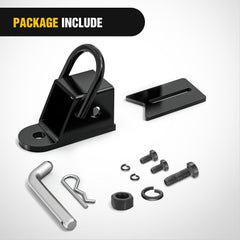Nilight hitch-pin kit ensures quick, secure attachment.