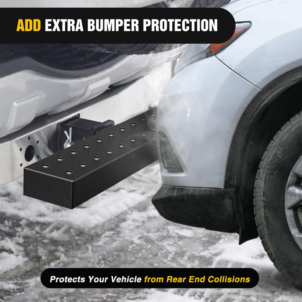 Nilight rear bumper guard protector with anti-slip stepping surface