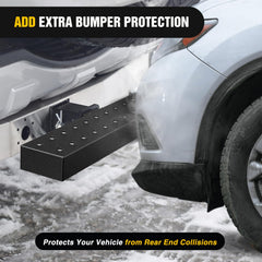 Nilight rear bumper guard protector with anti-slip stepping surface