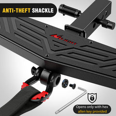 Nilight rugged steel with black coating resists rust and weathering.