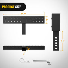 Nilight textured black finish provides durable anti-slip grip on rugged terrain