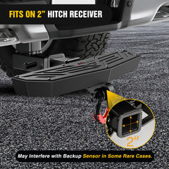 Nilight universal fit covers most 2-inch hitch receivers.