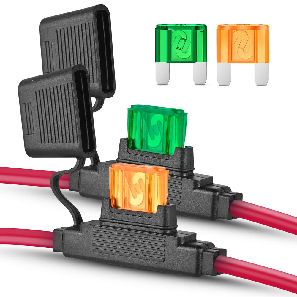 Nilight inline Maxi fuse holder 12V for rugged automotive protection.