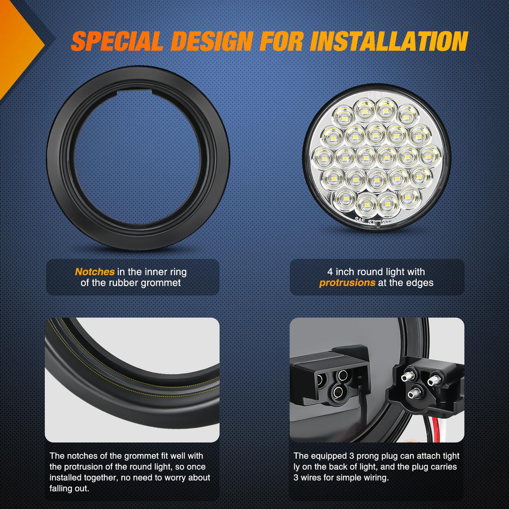 Nilight IP67 waterproof seal provides rugged weather protection