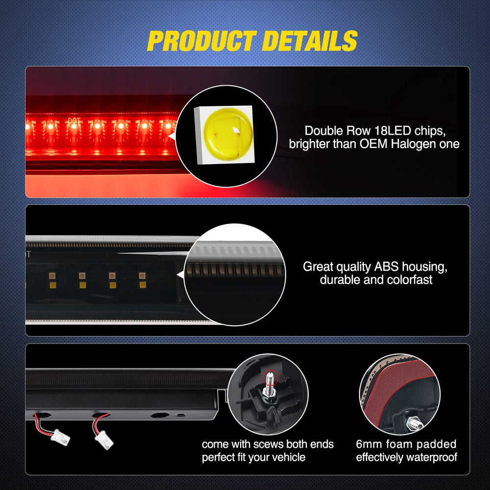 Nilight IP67 waterproof seal on back panel prevents moisture intrusion in all weather