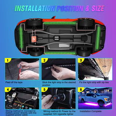 Nilight IP68 waterproof strip endures rain and car washes.