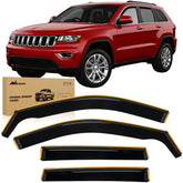 Nilight vent window visor on Jeep Grand Cherokee front left for cabin comfort