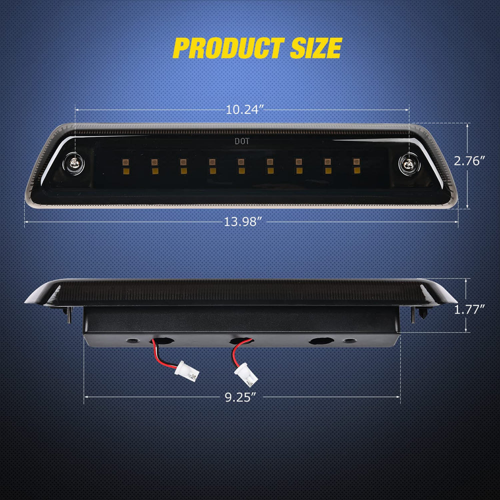 Nilight 18-LED assembly closeup showing bright brake and cargo illumination