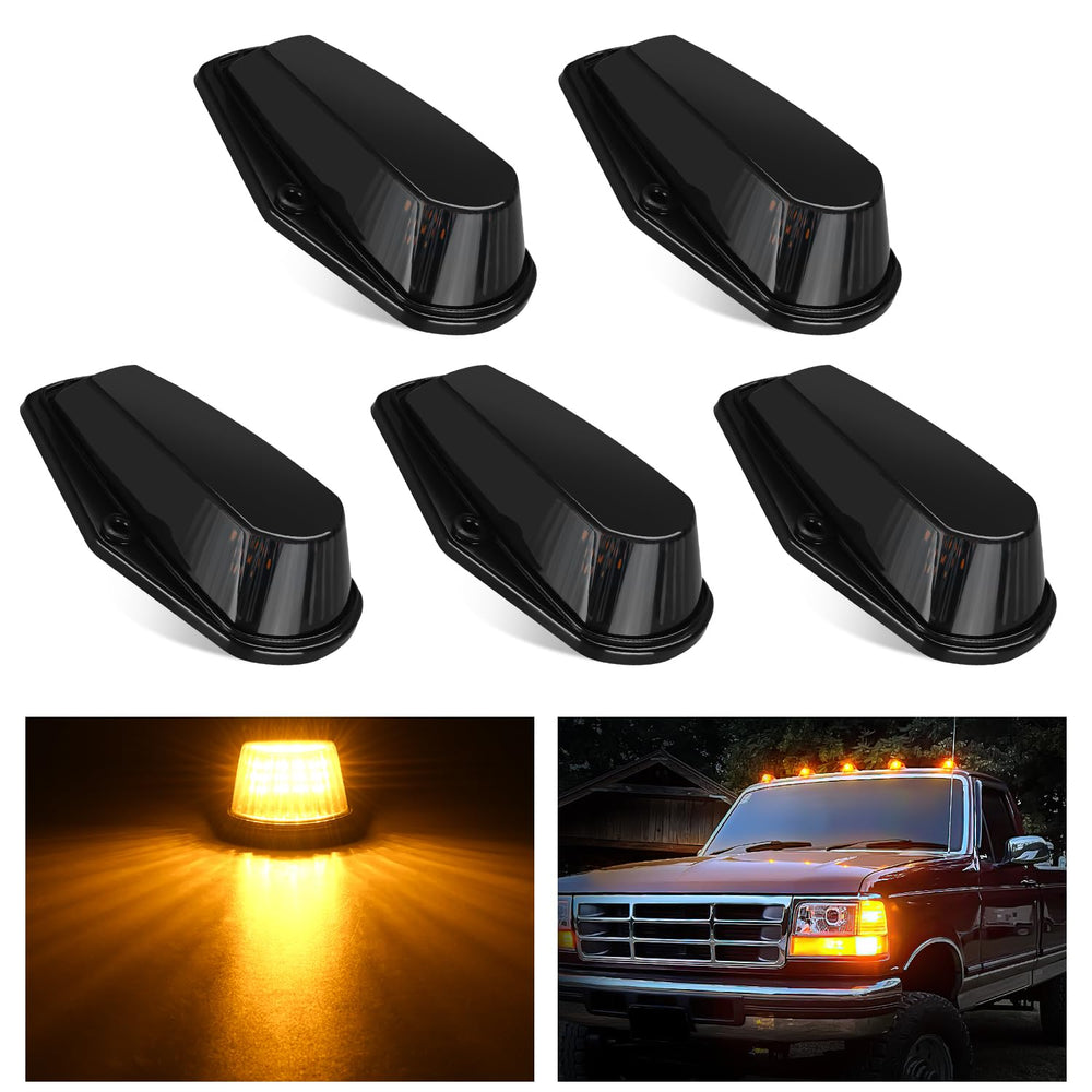 Nilight smoked amber cab marker light for improved night visibility