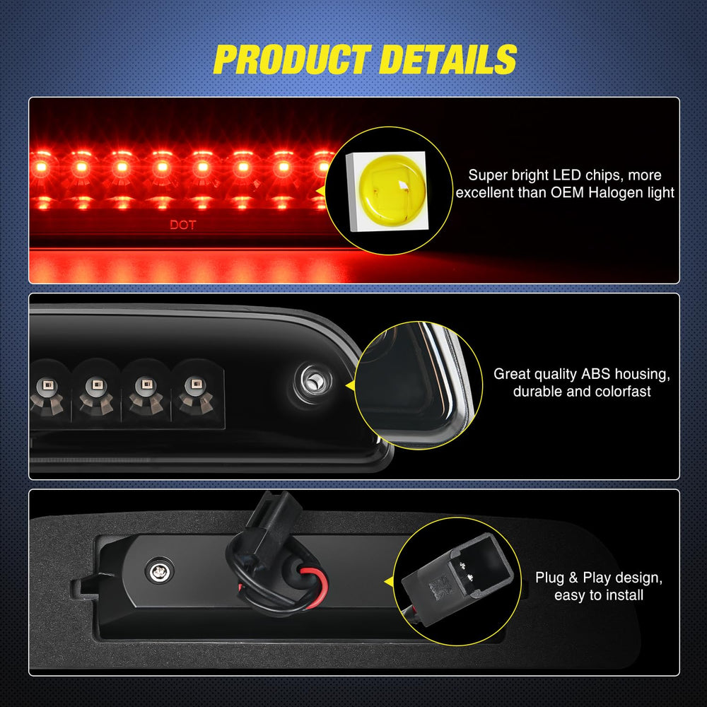 Nilight LED center stop light for Tacoma enhances quick illumination