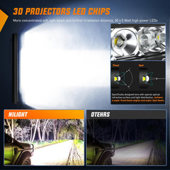 Nilight 31-inch LED light bar durable aluminum housing withstands harsh conditions