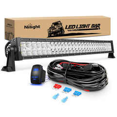 Nilight 32-inch LED light bar front view for enhanced night visibility