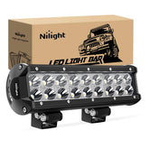 Nilight 9-inch LED light bar front spot beam for extended night visibility