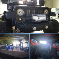 Nilight LED light bar suits off-road trucks, SUVs, ATVs, UTVs, and boats.