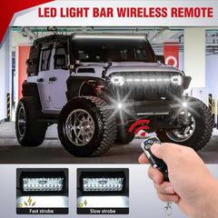 Nilight dual-output wiring harness enabling two LED bars from a single setup.