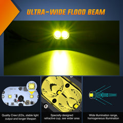 Nilight LED pod light installed on a vehicle for versatile off-road lighting