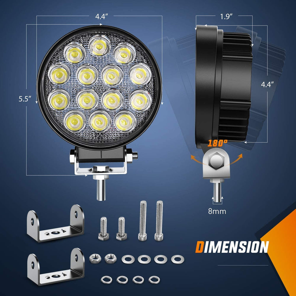 Nilight LED pods mounted on bumper deliver reliable off-road lighting.
