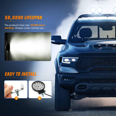Nilight LED pods IP68 protection guards against water and dust.