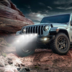 Nilight LED pods durability on rugged off-road test scenario.
