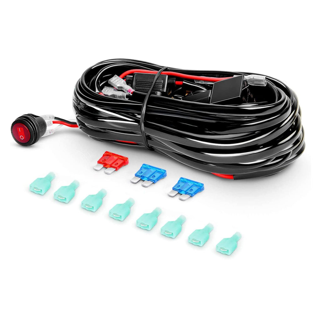 Nilight LED pods heat-dissipation fin close-up emphasizes durable cooling.