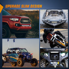 Nilight 7-inch light bars pack includes two for balanced illumination