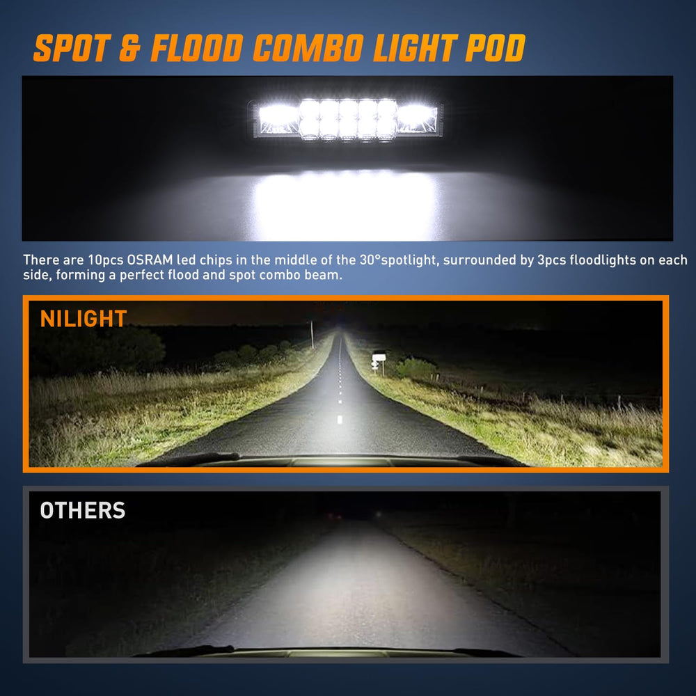 Nilight LED Pods thermal grease cooling aids heat dissipation on long trips.