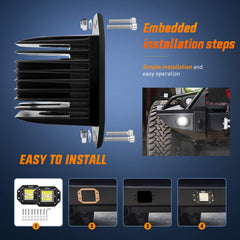 Nilight wiring harness kit for LED pods installation.