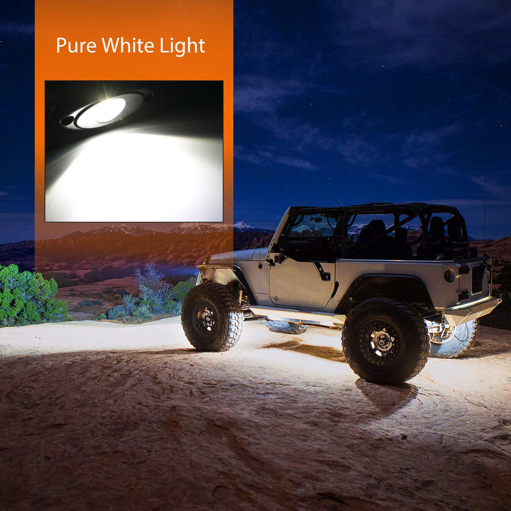 Nilight exterior lighting highlights wheel wells and beds for style and safety.