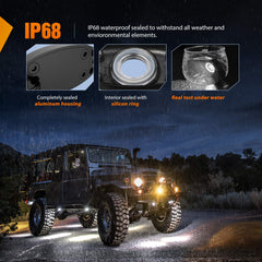 Nilight universal 10-32V DC compatibility for cars, trucks, ATVs, boats.