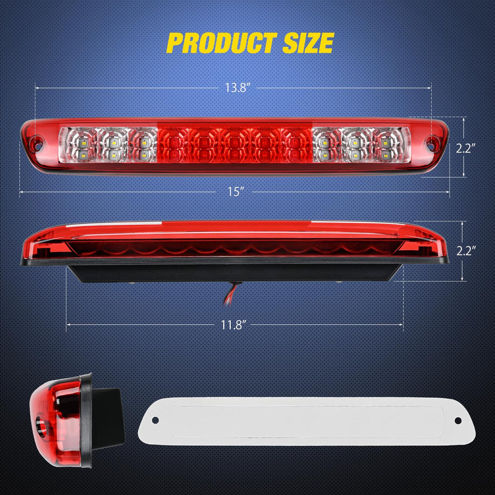 Nilight LED tail light with red lens improves rear illumination for Chevy Colorado