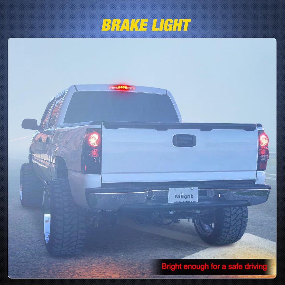 Nilight LED third brake light pack with foam pad for sealing.
