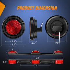 Nilight two-inch amber side marker light improves night signaling.