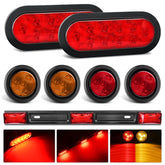 Nilight six-inch oval tail light for trailers provides reliable signaling.