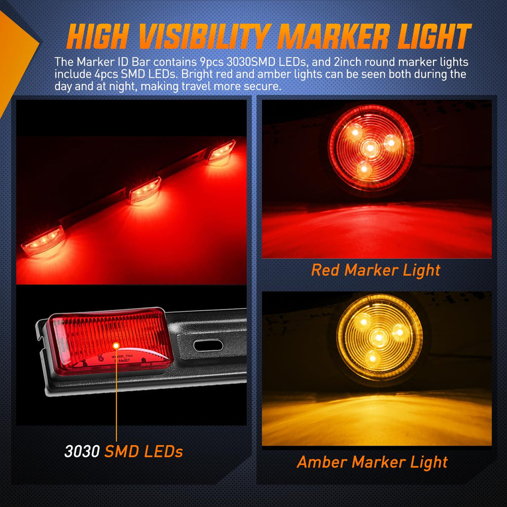 Nilight trailer light kit packaging shows all installation components.