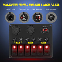 Nilight LED voltmeter display demonstrates real-time voltage monitoring