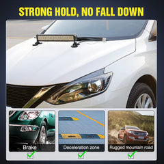Nilight light bar angle adjustment to target illumination precisely.