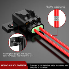 Nilight locking weatherproof cover safeguards connections from dust and moisture